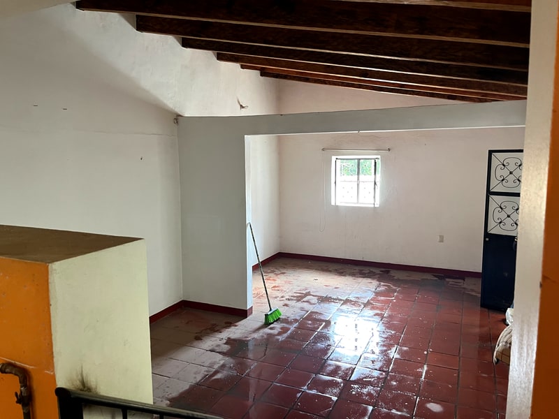 Open living room of a four bedroom house for sale in El Centro, Oaxaca de Juarez, Mexico real estate