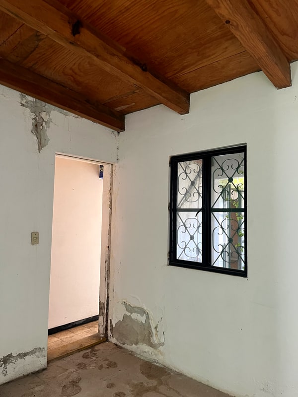 Third bedroom of a casa en venta with front and back gardens in El Centro, Oaxaca, Mexico