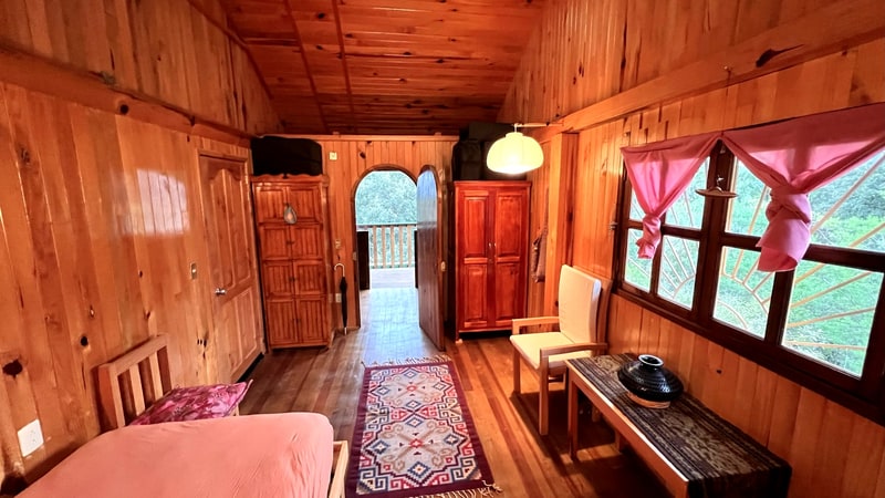 Second bedroom of the main house, casa en venta in the pine forest of San Mateo Río Hondo, Oaxaca mountain real estate