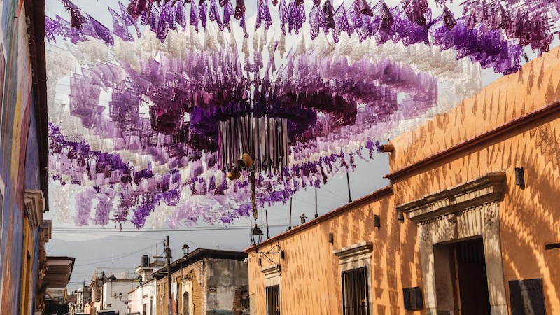 Oaxaca historical center street